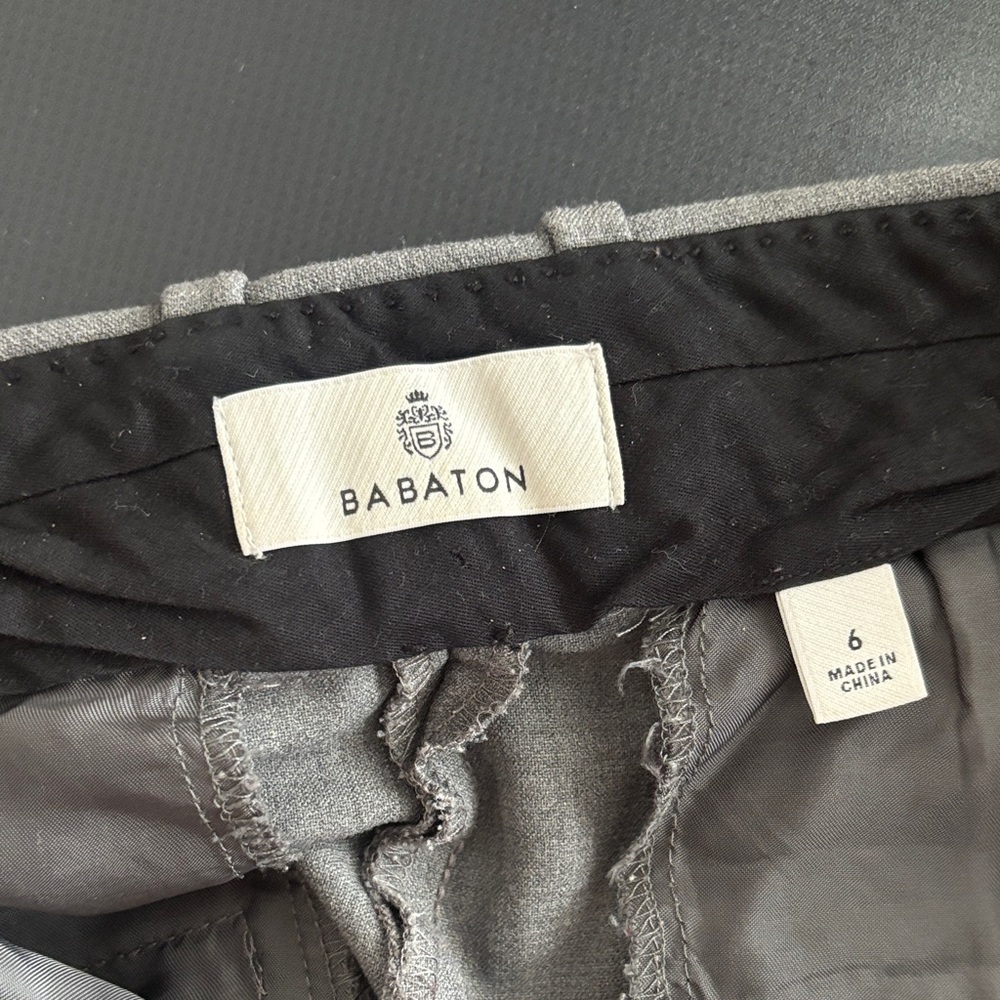 Aritzia babaron grey flare high waisted trousers